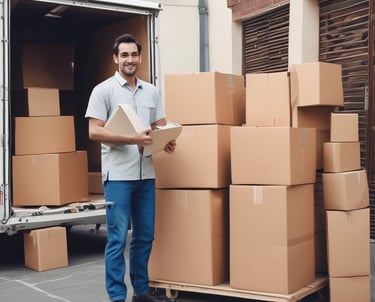 A professional team carefully packing household items in sturdy boxes.