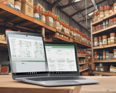 A sleek, modern workspace with multiple screens displaying dynamic code and design layouts.