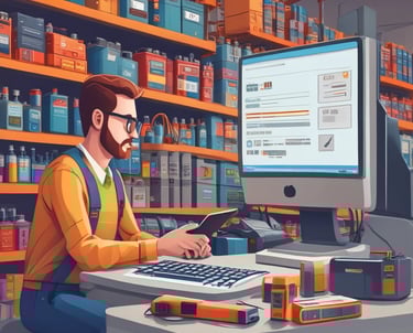 An abstract digital art piece illustrating floating geometric shapes and smooth transitions in a dark-themed interface.