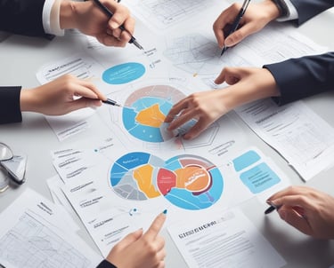 A dynamic collage showing education, gas pipelines, and travel scenes representing diverse business ventures.