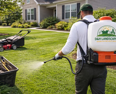 Lawn mowing service in Garner NC by D&H Landscaping