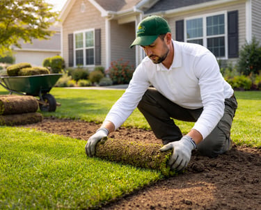 Professional sod installation in Garner NC by D&H Landscaping
