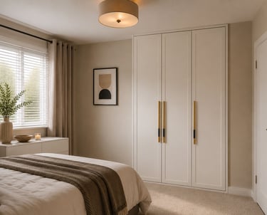 custom fitted wardrobe for modern bedroom
