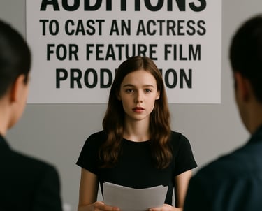 During the auditions for a supporting role for the Eva Cassidy film.