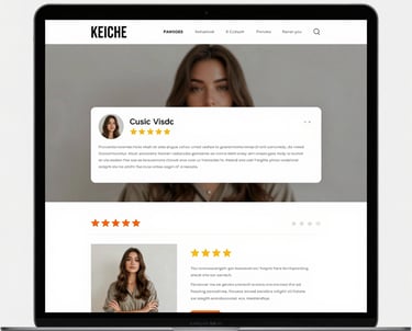A sleek, modern website design displayed on multiple devices showcasing responsive design.