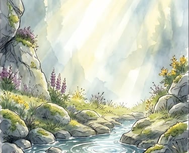 The Healing Spring from the book The Brown Dog of the Green Glen