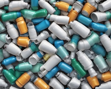 A truck loaded with recyclable materials ready for pickup.