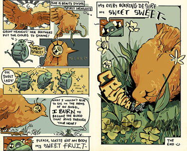 Fun colourful Illustration, digital comic drawing, detailed artwork, funny print