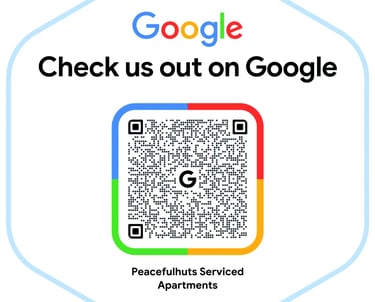 a qr coder with the words google search
