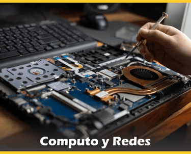 Reparación y soporte técnico de computadoras y redes por profesionales capacitados.