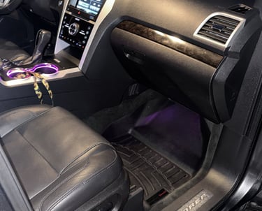 clean passenger seat after