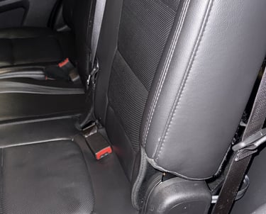 clean backseat after