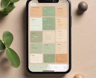 A cozy workspace with a laptop, journal, and a cup of tea, bathed in soft natural light.