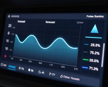 Graph depicting time series forecasting with LSTM models improving logistics flow.