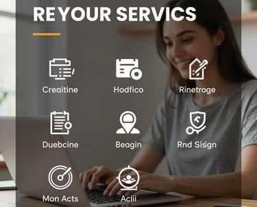 A vibrant collage showing marketing charts, IT support, and training sessions.