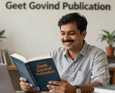 A sleek, modern digital workspace interface with icons representing publishing, collaboration, and growth.