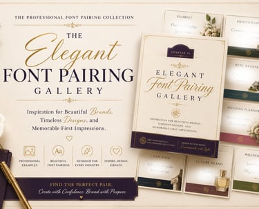 Elegant Font Pairing, Learn Font Pairing