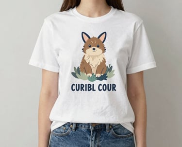 Close-up of a vibrant custom-printed t-shirt showcasing detailed sublimation design.