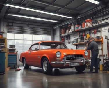 Close-up of hands adjusting pricing tags on products.