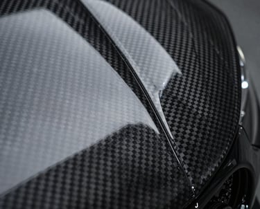 Premium carbon fiber vinyl wrap material close-up