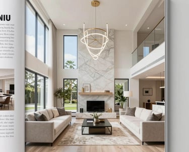 Bright, modern kitchen with custom cabinetry and sleek countertops.