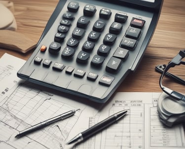 A professional analyzing financial charts and data on a laptop in a cozy office.