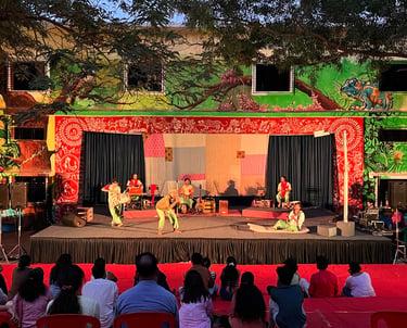 Kavan at the Tarpa Theatre Festival in Aarey Forest, Mumbai