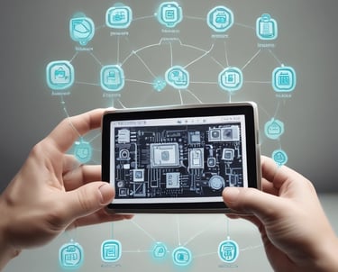 Abstract glowing lines forming a neural network pattern on a charcoal background.