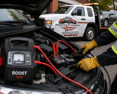 service de survoltage de batterie à Montréal