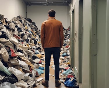 piso afectado por síndrome de Diógenes antes del vaciado