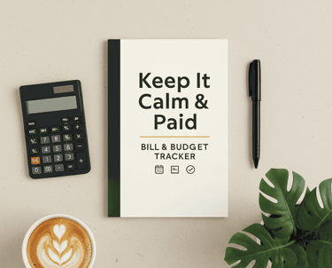 Monthly Bill Planner, Bill Tracker Notebook, Financial Organizer, Debt Payoff Tracker