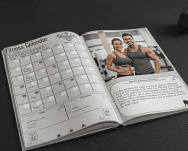 24 month fitness journal, body transformation log, workout planner 2 year