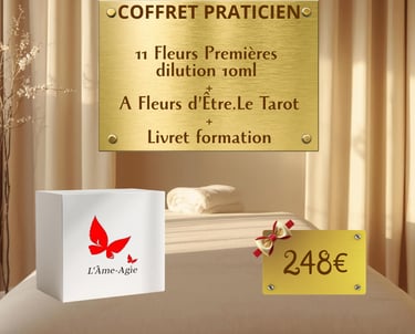 Coffret découverte 11 élixirs floraux et Tarot A Fleurs d'Être