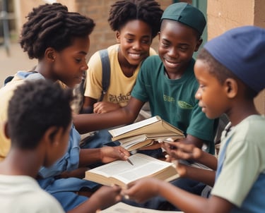 A warm photo of the pastor engaging warmly with a small group during a community outreach event.