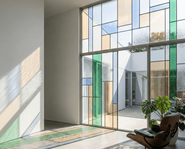 Conférence en entreprise - Architecture et décoration - Vitrail