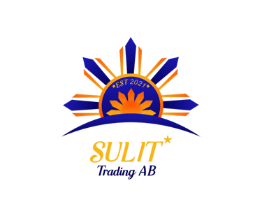 Sulit Trading AB logo featuring a blue and orange sunburst design with Est 2021 text on a black background.