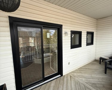 Window and door installation on a residential home in Aurora, Ontario