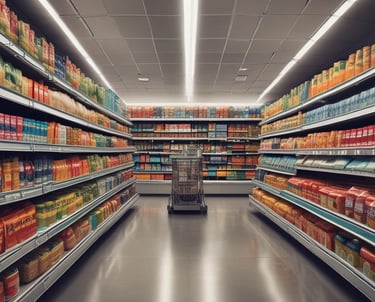 A professional using a tablet to collect market data in a busy urban environment.