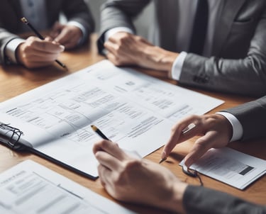 A professional consultant guiding a team through HR system implementation in a modern office.