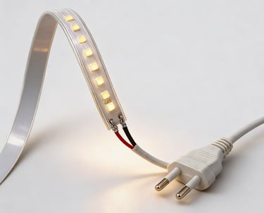 Tira LED 230V 14W IP67: grandes longitudes en exteriores sin fuentes.