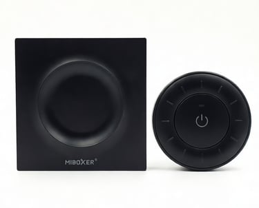 Control remoto de rueda K3: regulación precisa de brillo y temperatura de color CCT en un diseño com