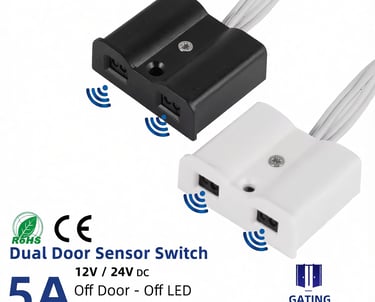 Sensor doble puerta: ideal para armarios grandes, activa la luz al abrir cualquier hoja.
