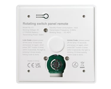 Sistema inalámbrico 2.4GHz: control RF con alcance de 30m, compatible con receptores monocolor.