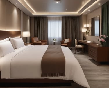 A friendly concierge handing over keys to happy guests at a cozy Pau apartment.