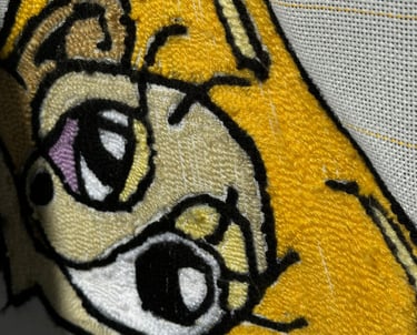 creación de cuadro tuffting de diseño