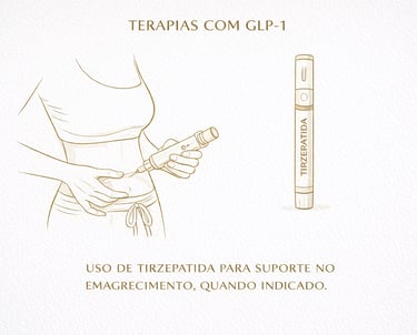 Aplicação de tirzepatida para emagrecimento com acompanhamento médico em São José do Rio Preto