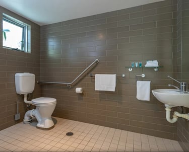 Accessible bathroom with Grab bars