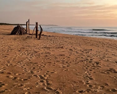 Sunset at Diamond Beach