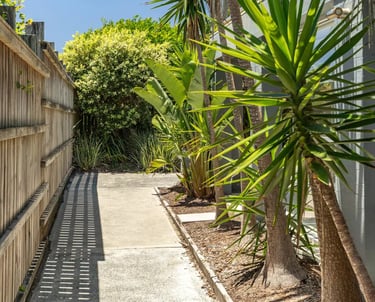 Private access to apartment and private enclosed yard