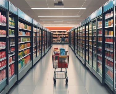 A colorful display of fresh fruits and vegetables at a local market stall